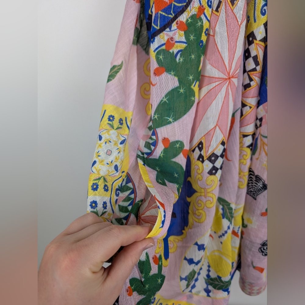 Maeve Printed Halterneck Swing Mini Dress XL Tugboat Printshop Colorful Vibrant - Picture 12 of 14